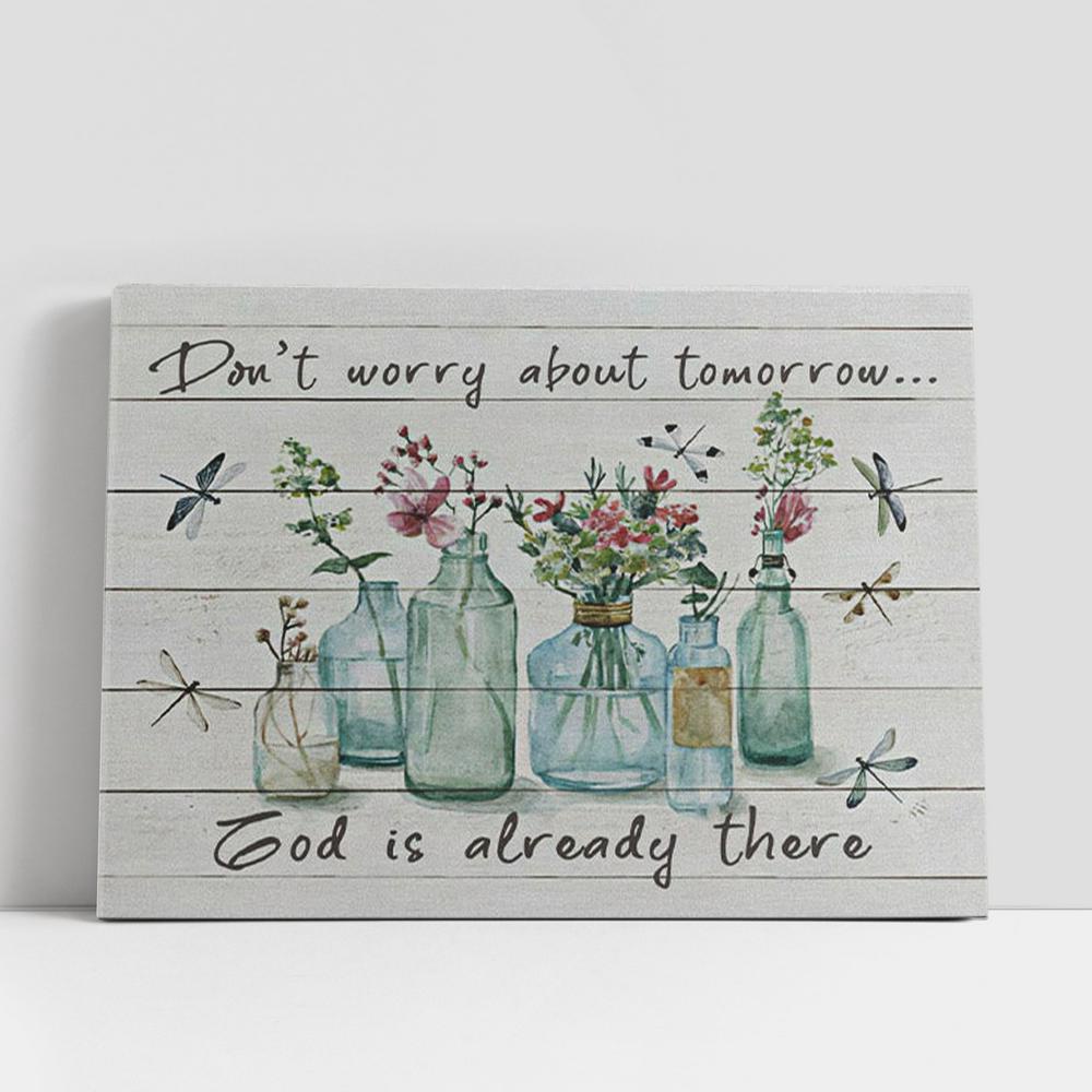 Christian Canvas Wall Art, Don’t Worry About Tomorrow Canvas Wall Art