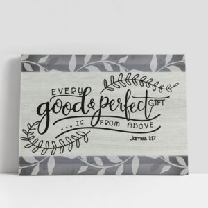 Christian Canvas Wall Art, Every Good And…