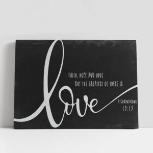 Christian Canvas Wall Art, Faith Hope And…
