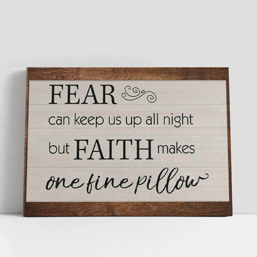 Christian Canvas Wall Art, Faith Makes One Fine Pillow Canvas Print