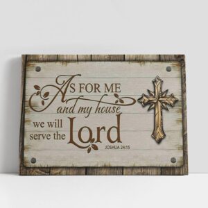 Christian Canvas Wall Art, Farmhouse, As For…