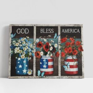 Christian Canvas Wall Art, Flower Vases God…