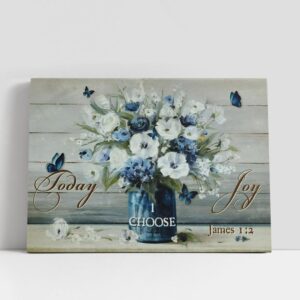 Christian Canvas Wall Art, Flowers Painting Today…