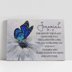 Christian Canvas Wall Art, For I Know…