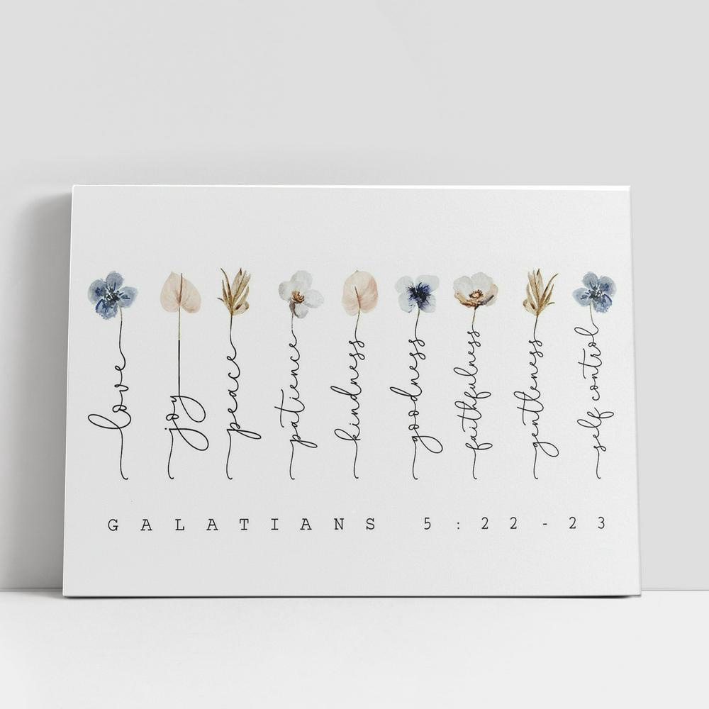 Christian Canvas Wall Art, Galatians 5 22-23 Canvas Wall Art, Jesus Canvas, Jesus Wall Decor Christian Canvas Wall Art, Galatians 5 22-23 Canvas Wall Art, Jesus Canvas, Jesus Wall Decor