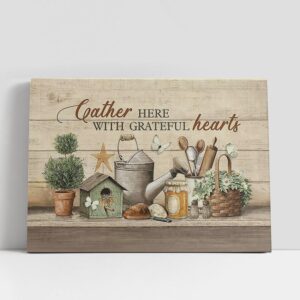 Christian Canvas Wall Art, Gather Here With…
