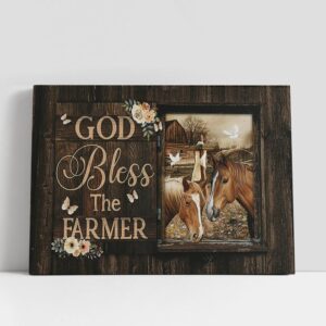 Christian Canvas Wall Art, God Bless The…