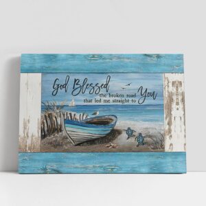 Christian Canvas Wall Art, God Blessed The…