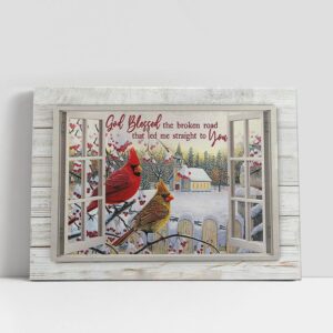 Christian Canvas Wall Art, God Blessed The…