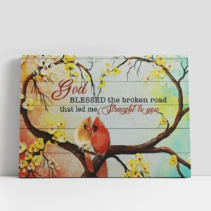 Christian Canvas Wall Art, God Blessed The…