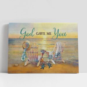 Christian Canvas Wall Art, God Gave Me…