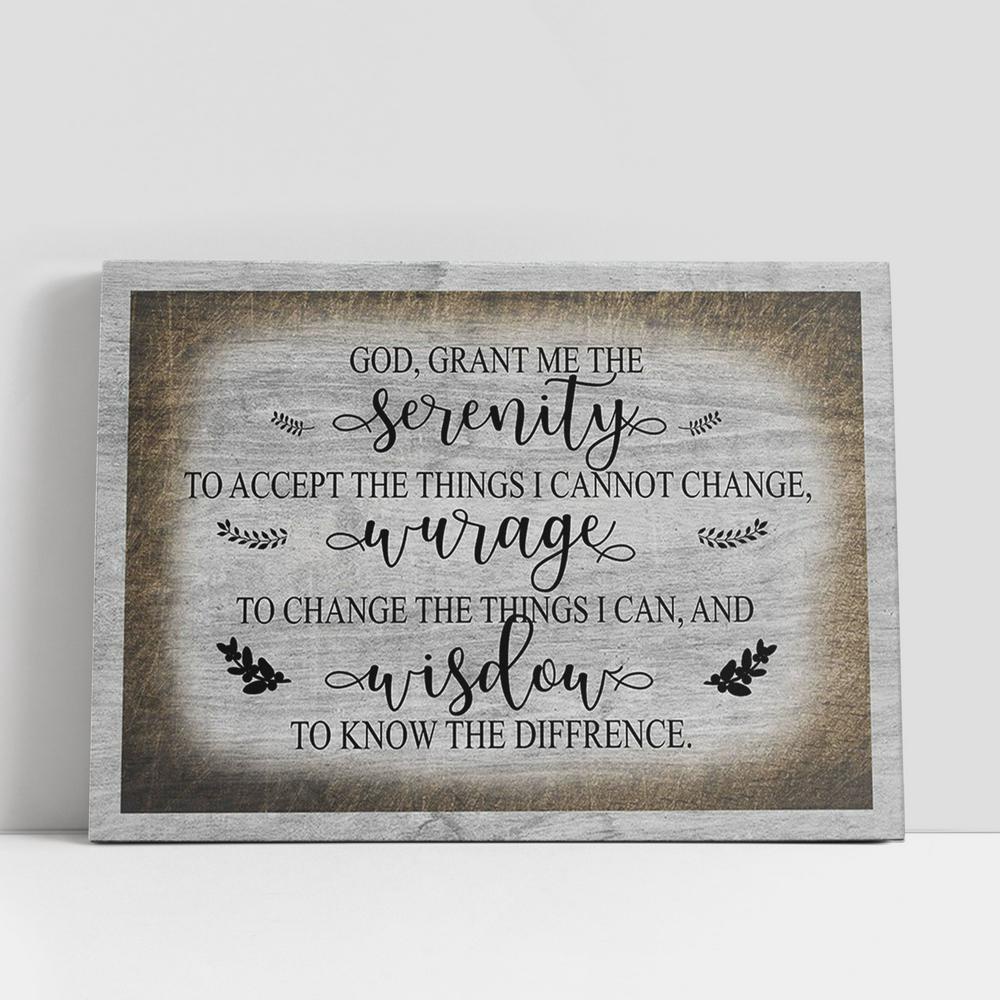 Christian Canvas Wall Art, God Grant Me The Serenity Canvas Wall Art, Scripture Canvas Prints Christian Canvas Wall Art, God Grant Me The Serenity Canvas Wall Art, Scripture Canvas Prints