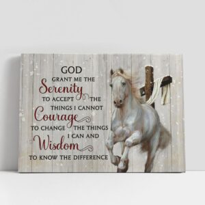 Christian Canvas Wall Art, God Grant Me…