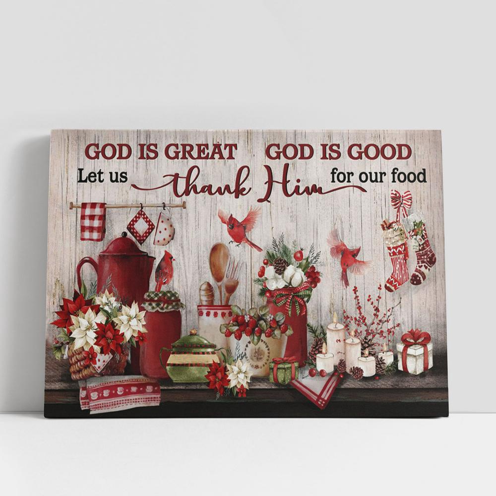 Christian Canvas Wall Art, God Is Great God Is Good Large Canvas Art Christian Canvas Wall Art, God Is Great God Is Good Large Canvas Art