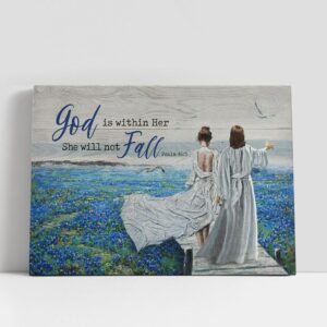 Christian Canvas Wall Art, God Is Within…