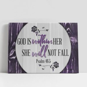 Christian Canvas Wall Art, God Is Within…