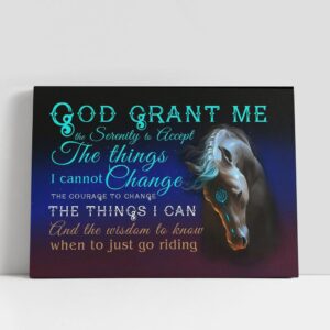 Christian Canvas Wall Art, God, grant me…