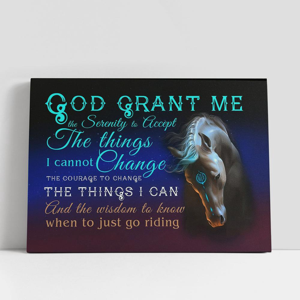Christian Canvas Wall Art, God, grant me the serenity to accept the things I cannot change Horse Canvas Wall Art, Christian Canvas Art Christian Canvas Wall Art, God, grant me the serenity to accept the things I cannot change Horse Canvas Wall Art, Christian Canvas Art