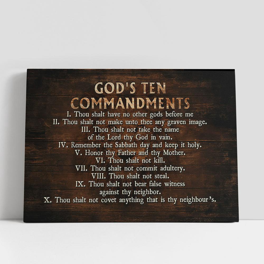 Christian Canvas Wall Art, God’s Ten Commandments Wall Art Canvas, Christian Canvas Art Christian Canvas Wall Art, God’s Ten Commandments Wall Art Canvas, Christian Canvas Art