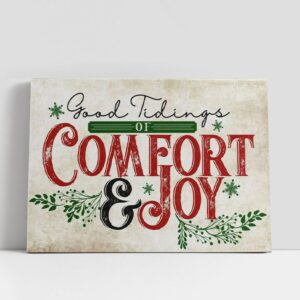 Christian Canvas Wall Art, Good Tidings Of…