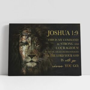 Christian Canvas Wall Art, Half Jesus Half…