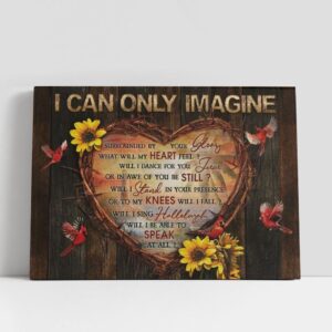 Christian Canvas Wall Art Heart Of Thorn Sunflower Red Cardinal I Can Only Imagine Canvas Poster Christian Canvas Art 1 zfn9ym.jpg