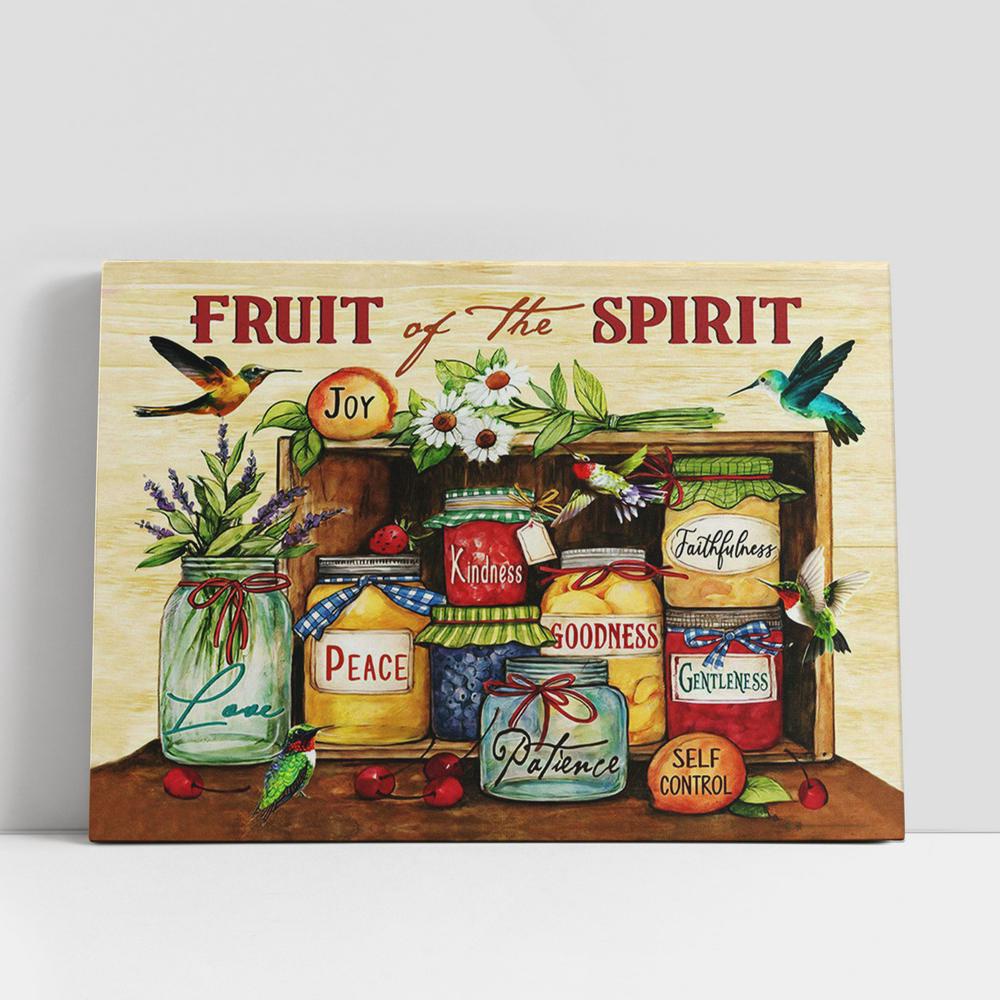 Christian Canvas Wall Art, Hummingbird Fruit Of The Spirit Canvas Wall Art, Christian Canvas Art Christian Canvas Wall Art, Hummingbird Fruit Of The Spirit Canvas Wall Art, Christian Canvas Art