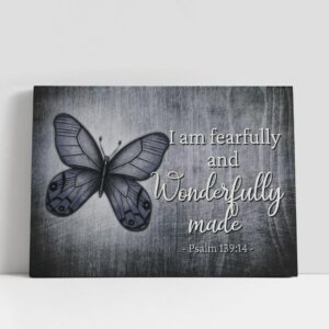 Christian Canvas Wall Art, I Am Fearfully…