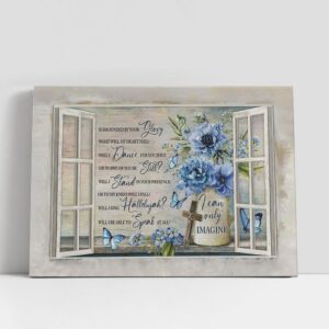 Christian Canvas Wall Art, I Can Only…