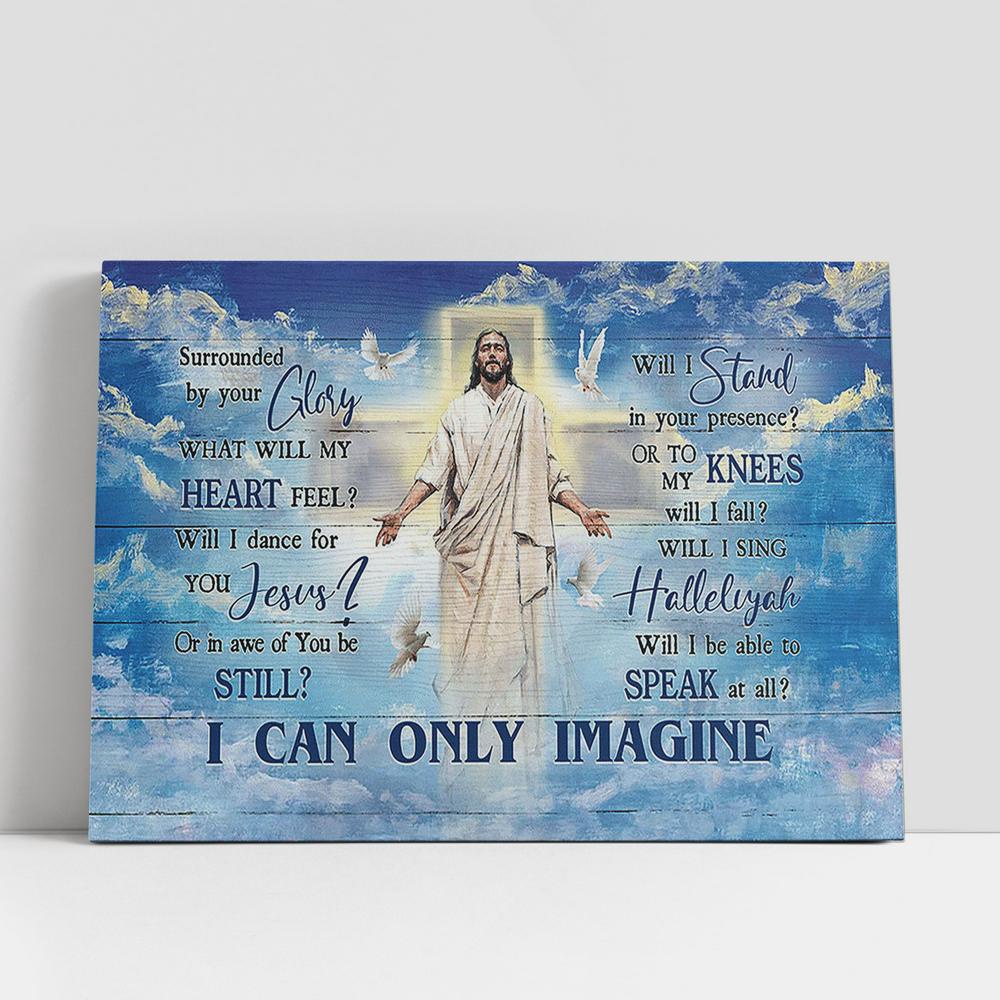 Christian Canvas Wall Art, I Can Only Imagine Canvas, Jesus Blue Sky, Holy Spirit Dove Wall Art Canvas, Christian Canvas Art Christian Canvas Wall Art, I Can Only Imagine Canvas, Jesus Blue Sky, Holy Spirit Dove Wall Art Canvas, Christian Canvas Art