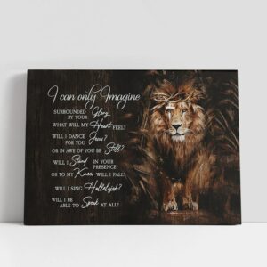 Christian Canvas Wall Art, I Can Only…