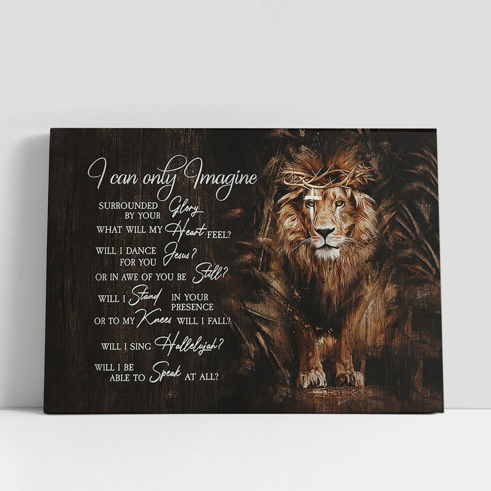 Christian Canvas Wall Art, I Can Only Imagine Canvas, Lion Of Judah Crown Of Thorns Large Canvas Art, Christian Canvas Art Christian Canvas Wall Art, I Can Only Imagine Canvas, Lion Of Judah Crown Of Thorns Large Canvas Art, Christian Canvas Art