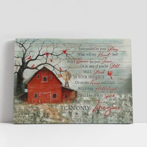 Christian Canvas Wall Art I Can Only Imagine Canvas Red Barn Field Of Dandelion Cardinal Large Canvas Art Christian Canvas Art 1 yjq76s.jpg