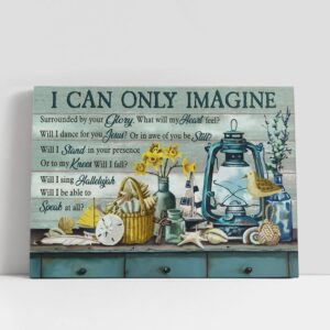 Christian Canvas Wall Art, I Can Only…