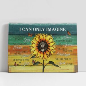 Christian Canvas Wall Art, I Can Only…