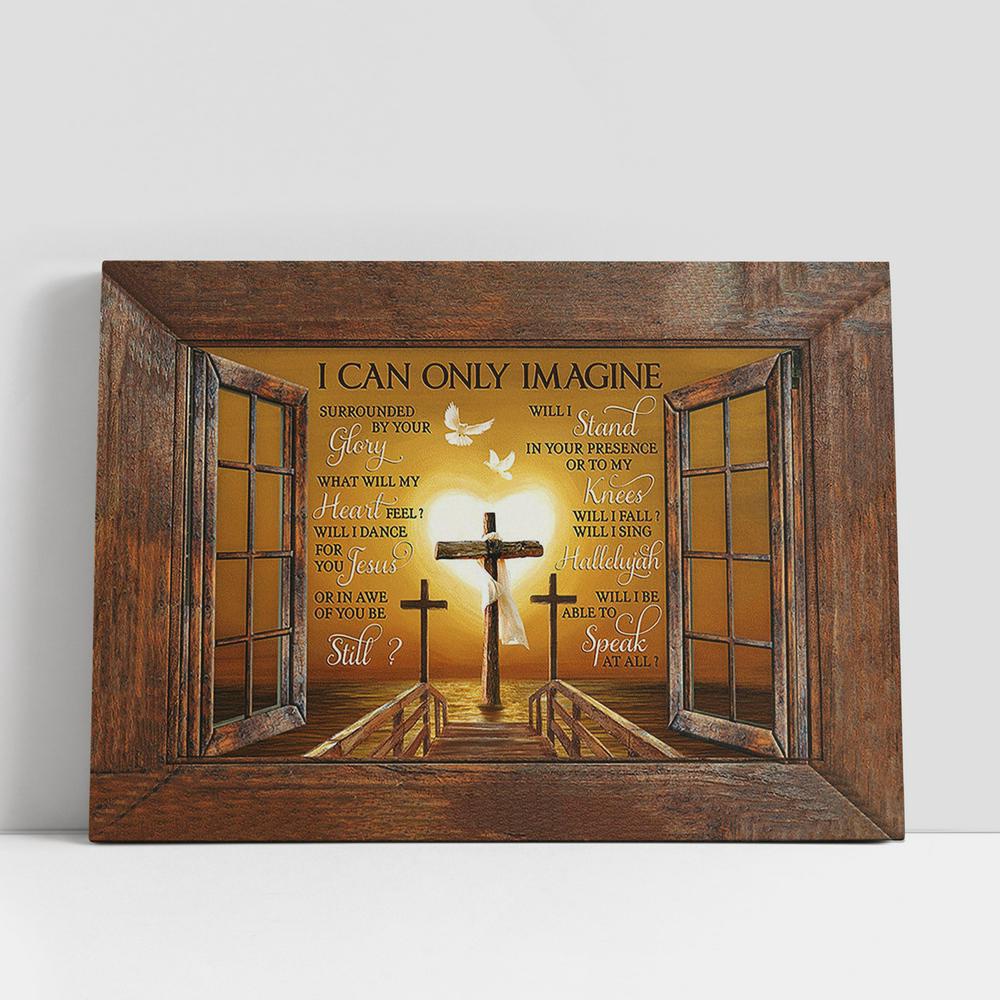 Christian Canvas Wall Art, I Can Only Imagine Wooden Cross White Dove Canvas Prints, Christian Canvas Art Christian Canvas Wall Art, I Can Only Imagine Wooden Cross White Dove Canvas Prints, Christian Canvas Art