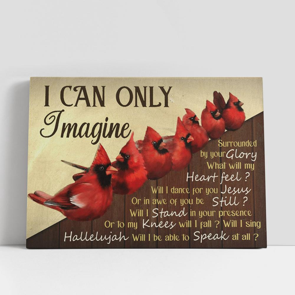 Christian Canvas Wall Art, I Can Only Imagine Wooden Fence Cardinals Large Canvas Art Home Decor, Christian Canvas Art Christian Canvas Wall Art, I Can Only Imagine Wooden Fence Cardinals Large Canvas Art Home Decor, Christian Canvas Art