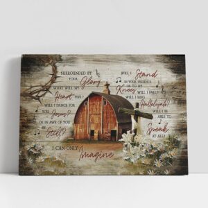 Christian Canvas Wall Art, I Can Only…