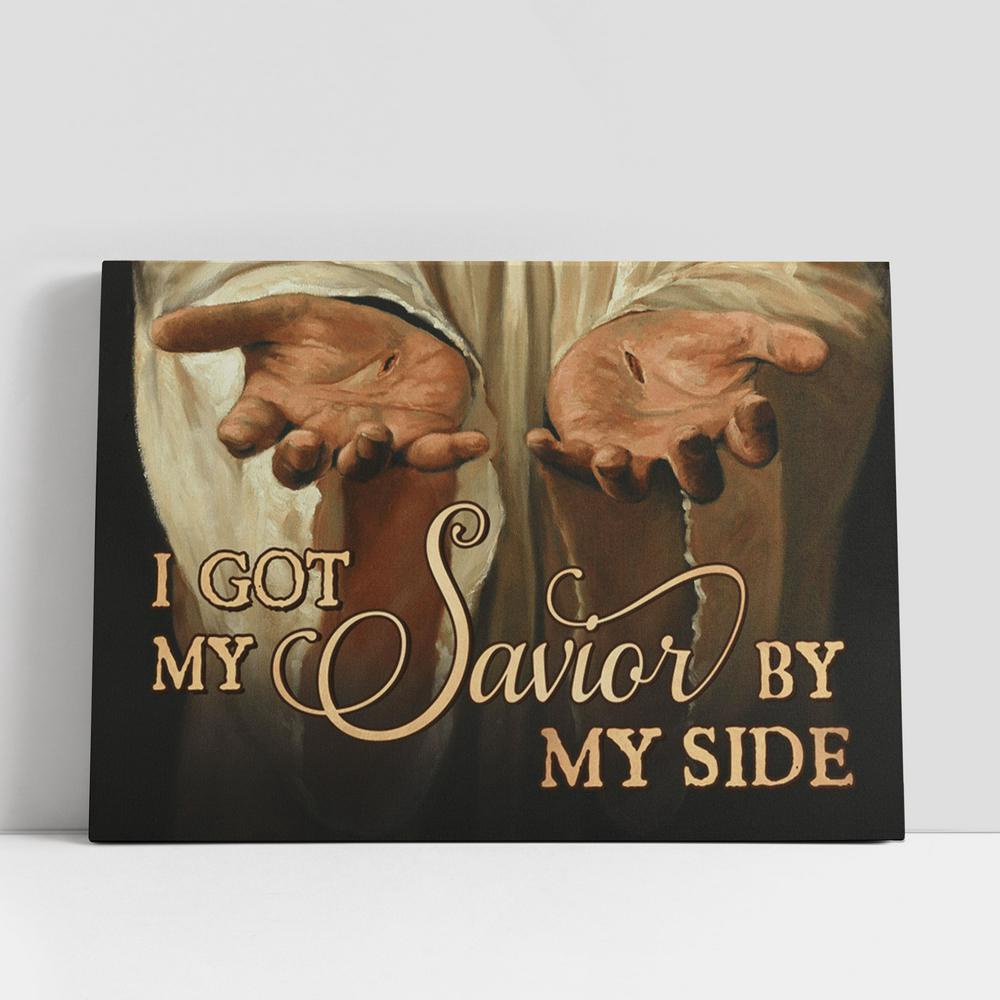 Christian Canvas Wall Art, I Got My Savior By My Side Canvas, The Hand Of God Large Canvas Art Home Decor, Christian Canvas Art Christian Canvas Wall Art, I Got My Savior By My Side Canvas, The Hand Of God Large Canvas Art Home Decor, Christian Canvas Art