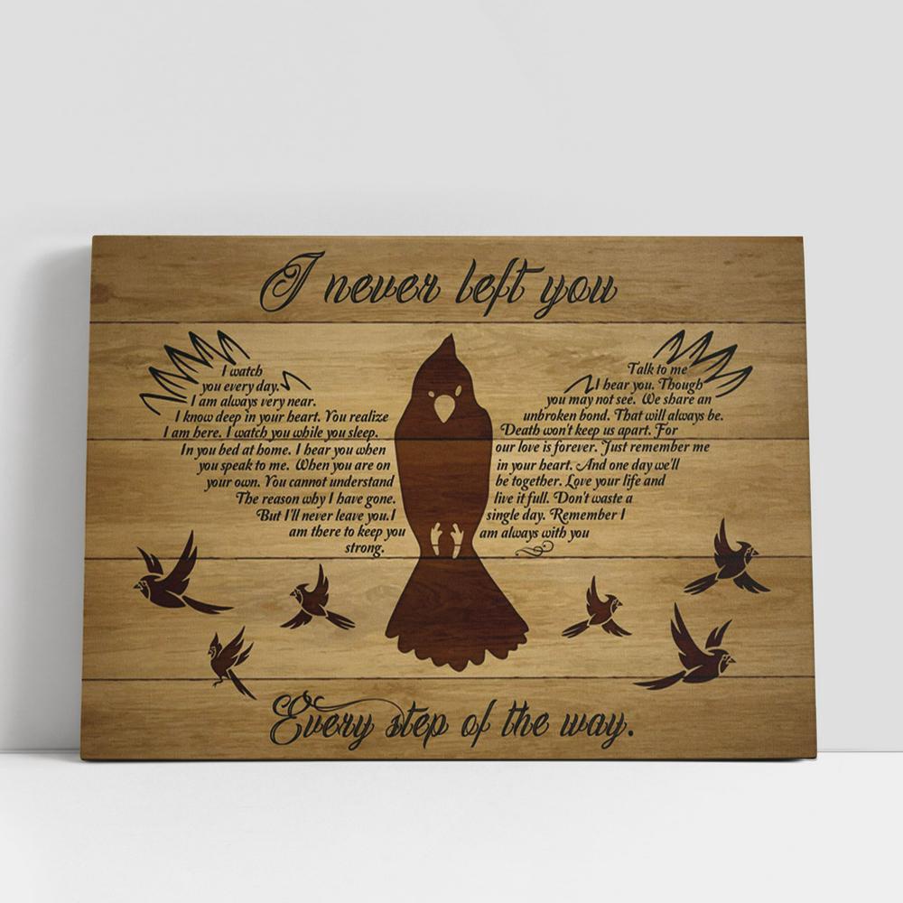 Christian Canvas Wall Art, I Never Left You Cardinal Wood Background Large Canvas Art Home Decor, Christian Canvas Art Christian Canvas Wall Art, I Never Left You Cardinal Wood Background Large Canvas Art Home Decor, Christian Canvas Art