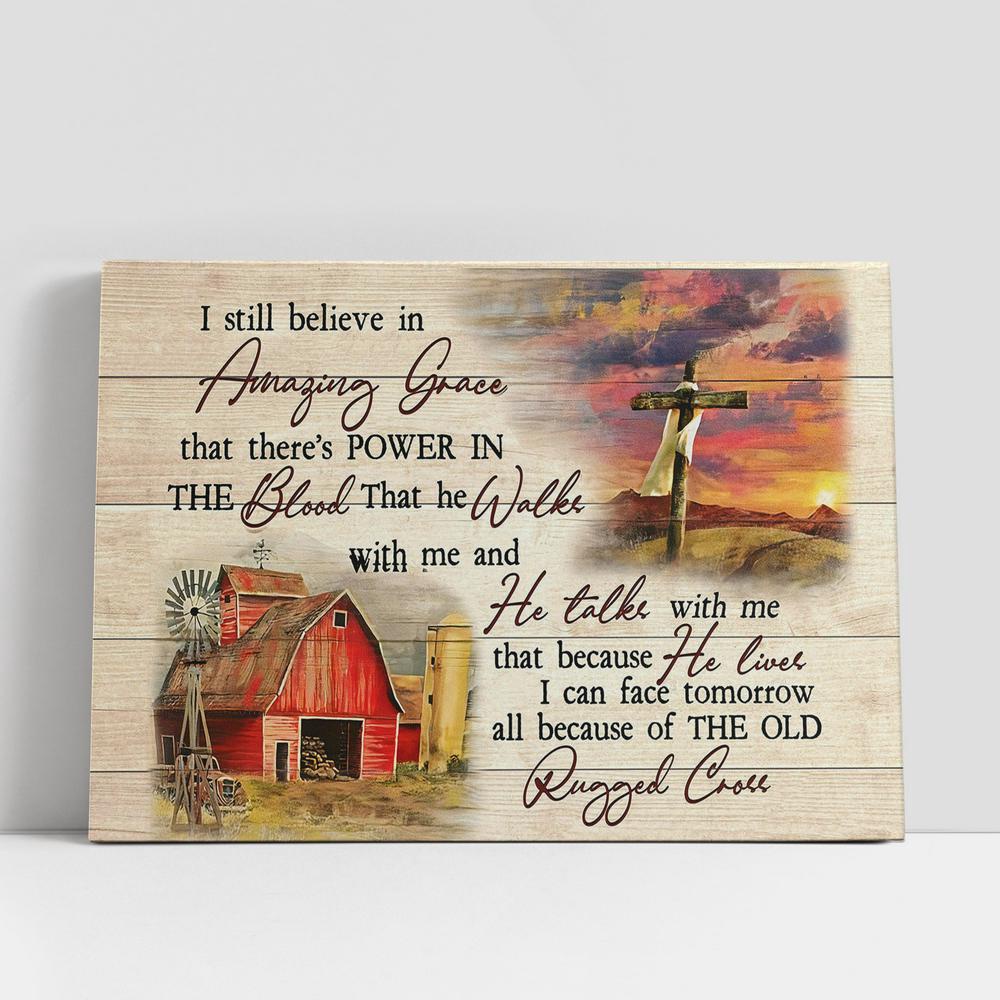 Christian Canvas Wall Art, I Still Believe In Amazing Grace Canvas Home Decor, Christian Canvas Art Christian Canvas Wall Art, I Still Believe In Amazing Grace Canvas Home Decor, Christian Canvas Art