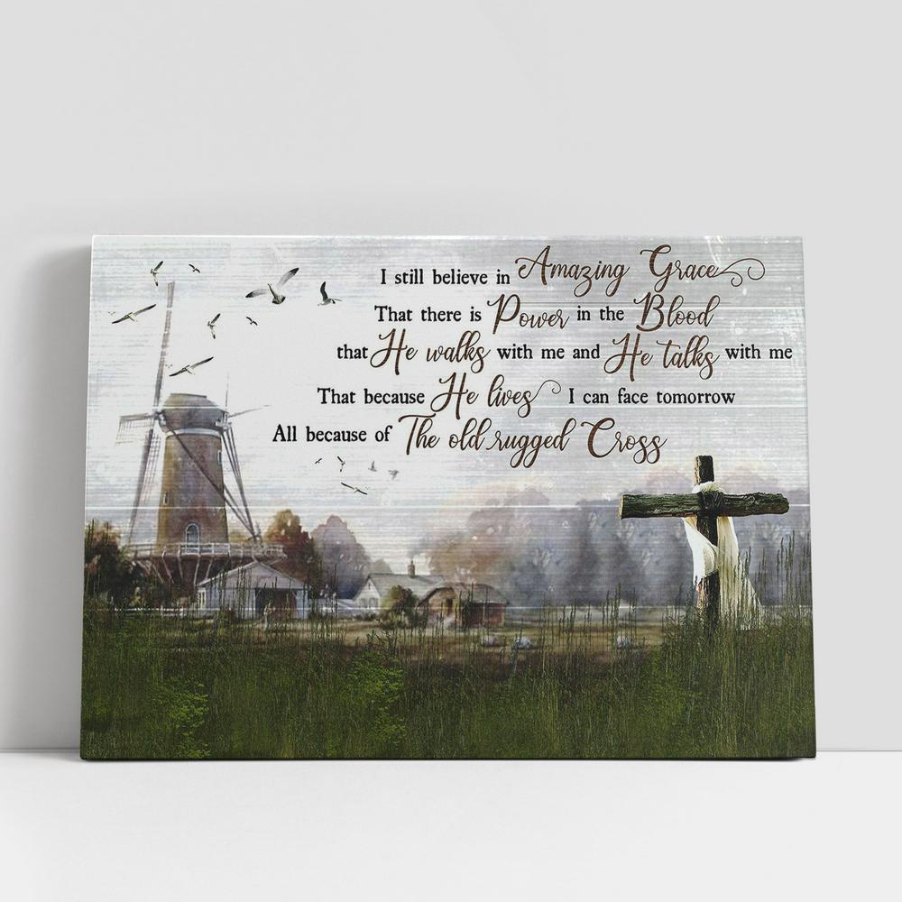 Christian Canvas Wall Art, I Still Believe In Amazing Grace Canvas Wall Decor, Christian Canvas Art Christian Canvas Wall Art, I Still Believe In Amazing Grace Canvas Wall Decor, Christian Canvas Art