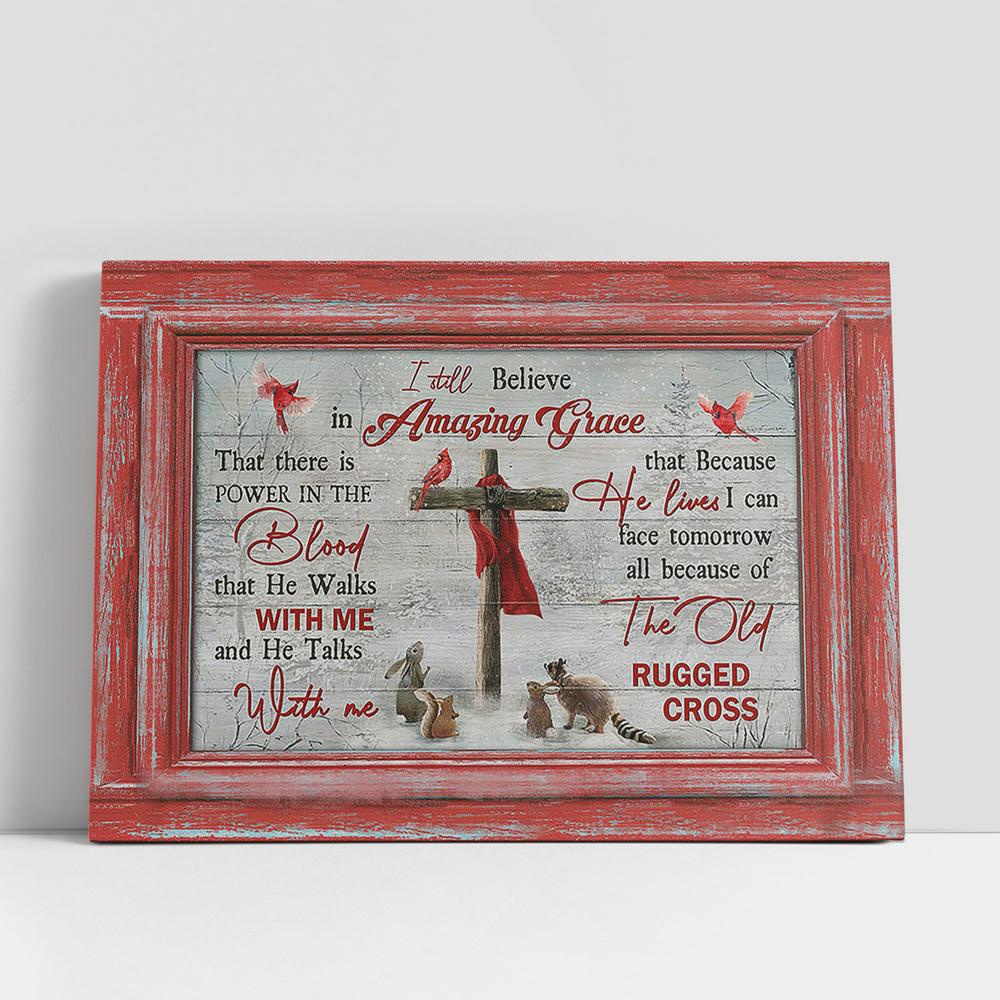 Christian Canvas Wall Art, I Still Believe In Grace Animal Wooden Cross Canvas Wall Art, Christian Canvas Art Christian Canvas Wall Art, I Still Believe In Grace Animal Wooden Cross Canvas Wall Art, Christian Canvas Art