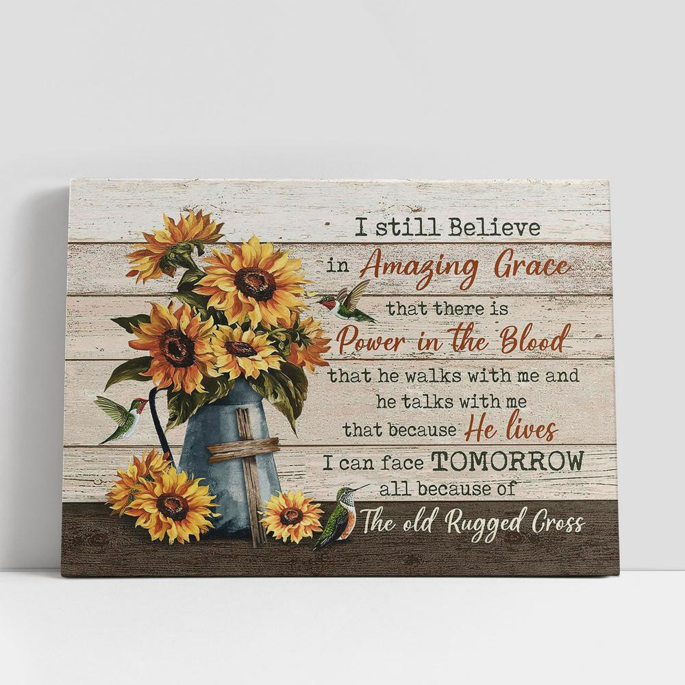 Christian Canvas Wall Art, I Still Believe In Grace Sunflower Wooden Cross Canvas Prints, Christian Canvas Art Christian Canvas Wall Art, I Still Believe In Grace Sunflower Wooden Cross Canvas Prints, Christian Canvas Art