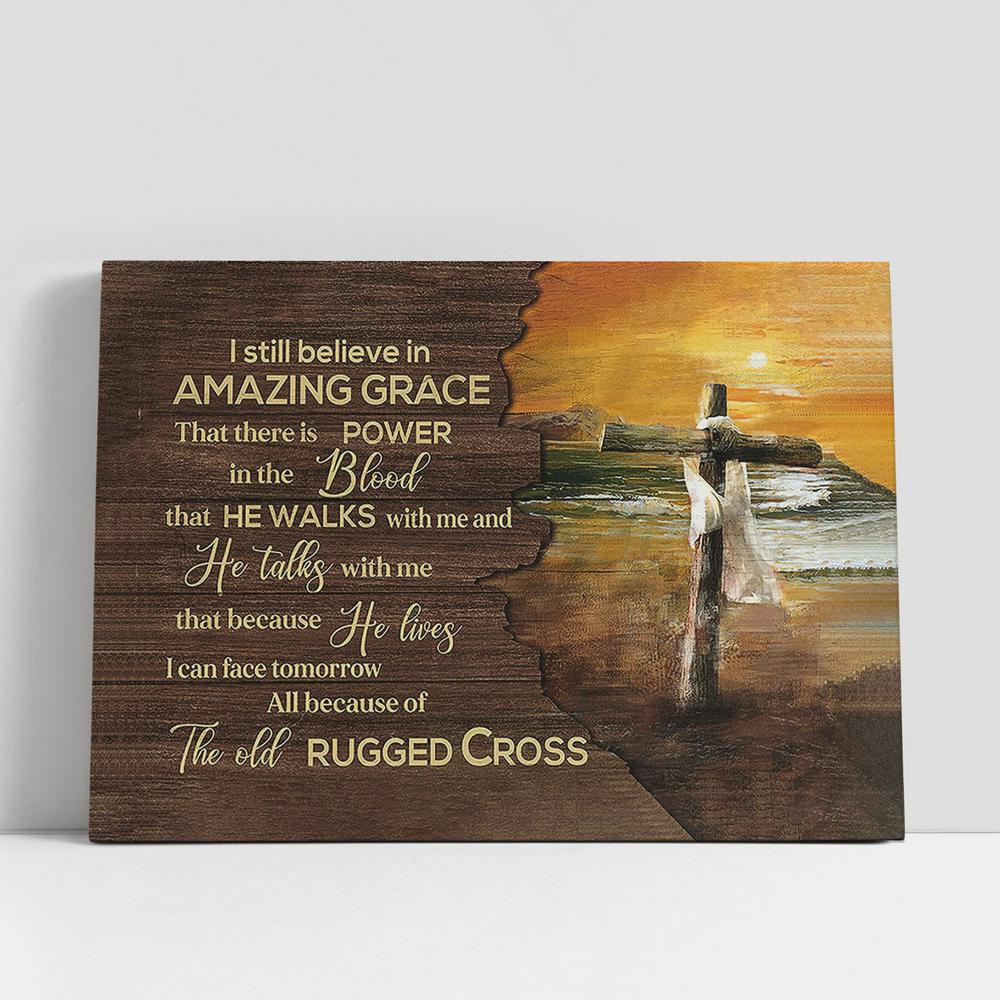 Christian Canvas Wall Art, I Still Believe In Grace Sunset On The Beach Wooden Cross Canvas Prints, Christian Canvas Art Christian Canvas Wall Art, I Still Believe In Grace Sunset On The Beach Wooden Cross Canvas Prints, Christian Canvas Art
