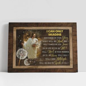 Christian Canvas Wall Art, I can only…