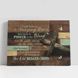 Christian Canvas Wall Art, I still believe…