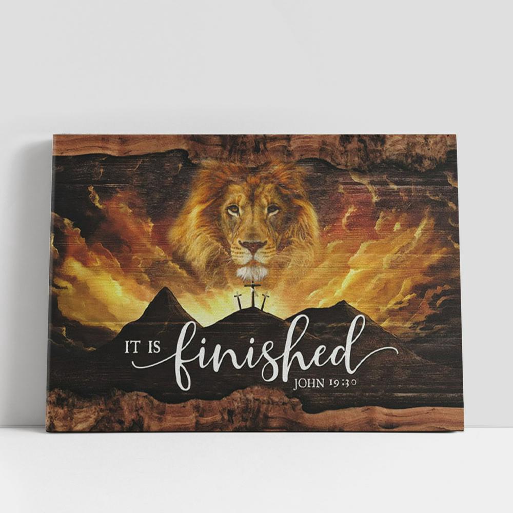 Christian Canvas Wall Art, It Is Finished Wall Art, John 1930 Jesus Lion Easter Canvas Wall Art, Christian Canvas Art Christian Canvas Wall Art, It Is Finished Wall Art, John 1930 Jesus Lion Easter Canvas Wall Art, Christian Canvas Art
