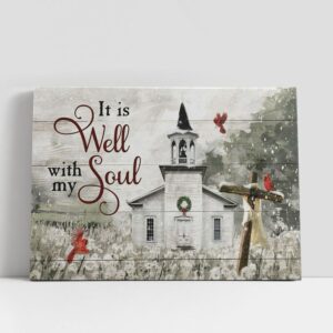 Christian Canvas Wall Art, It Is Well…
