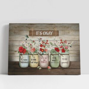 Christian Canvas Wall Art, It’s okay to…